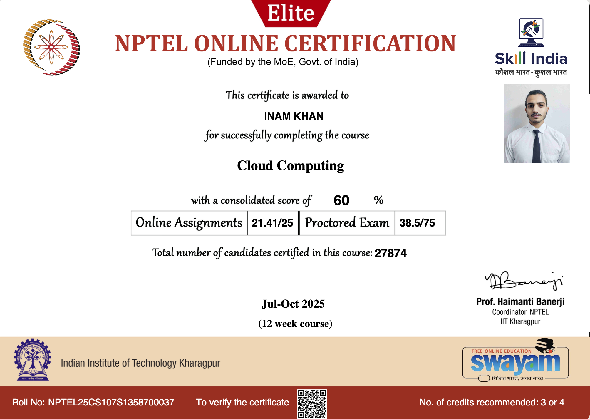 Cloud Computing certificate