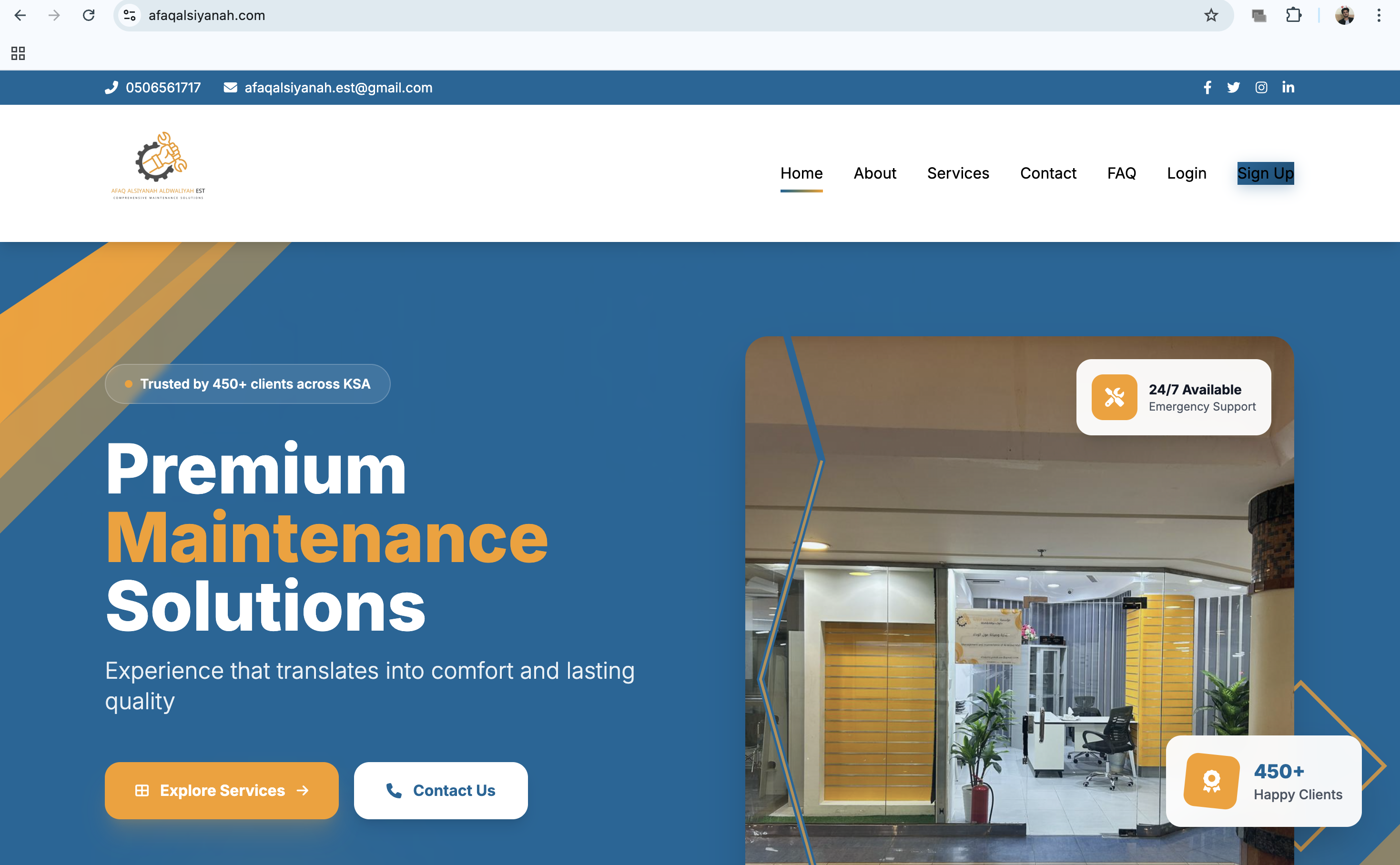 AFAQ Maintenance Partner