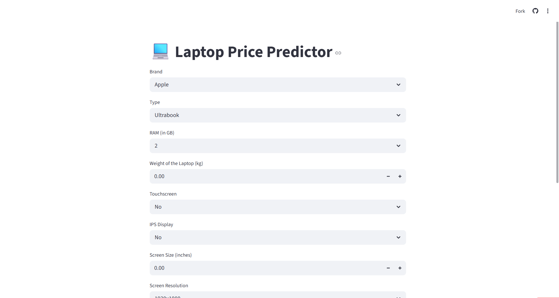 Laptop Price Predictor